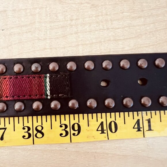 ARIAT Women's Serape Center Copper Stud Edge Western Leather Belt Size XL NWT - Picture 10 of 16